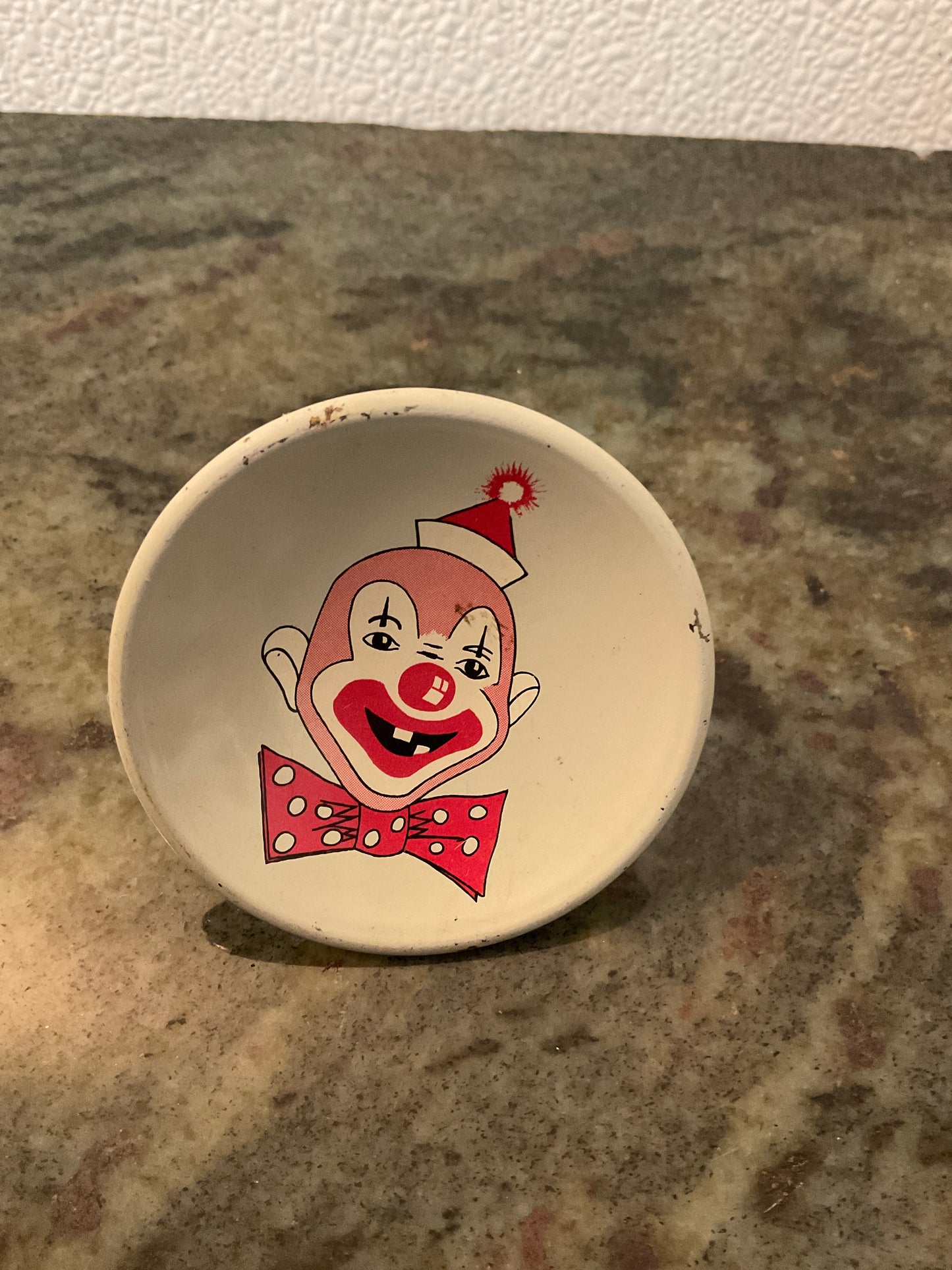 Vintage ‘Clown’ Storybook Children’s Tin Drawer Pull Knob