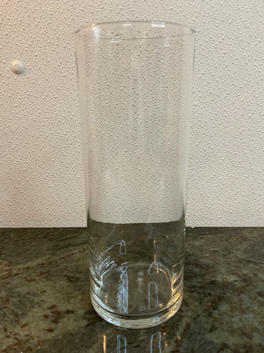 9” Clear Glass Cylinder Vase