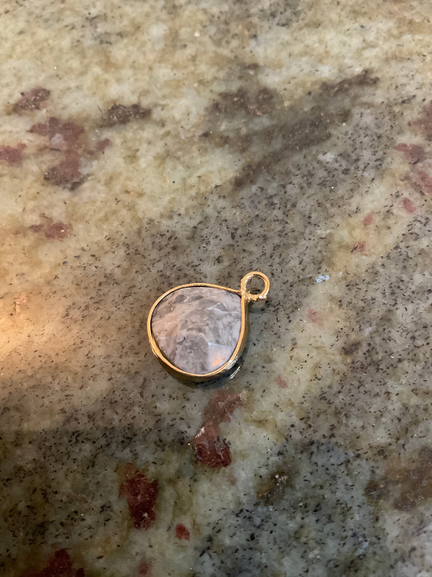 Grey Quartz Charm