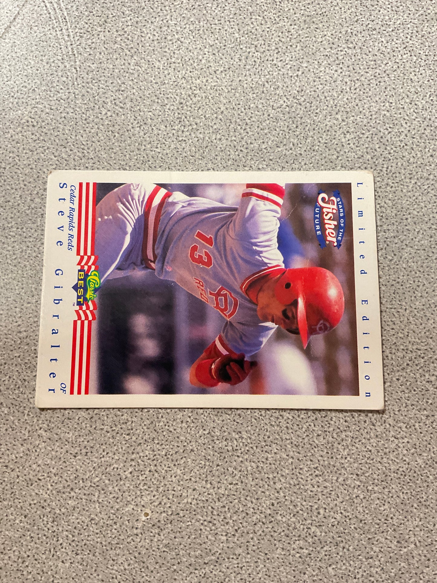 Baseball Card Steve Gibralter