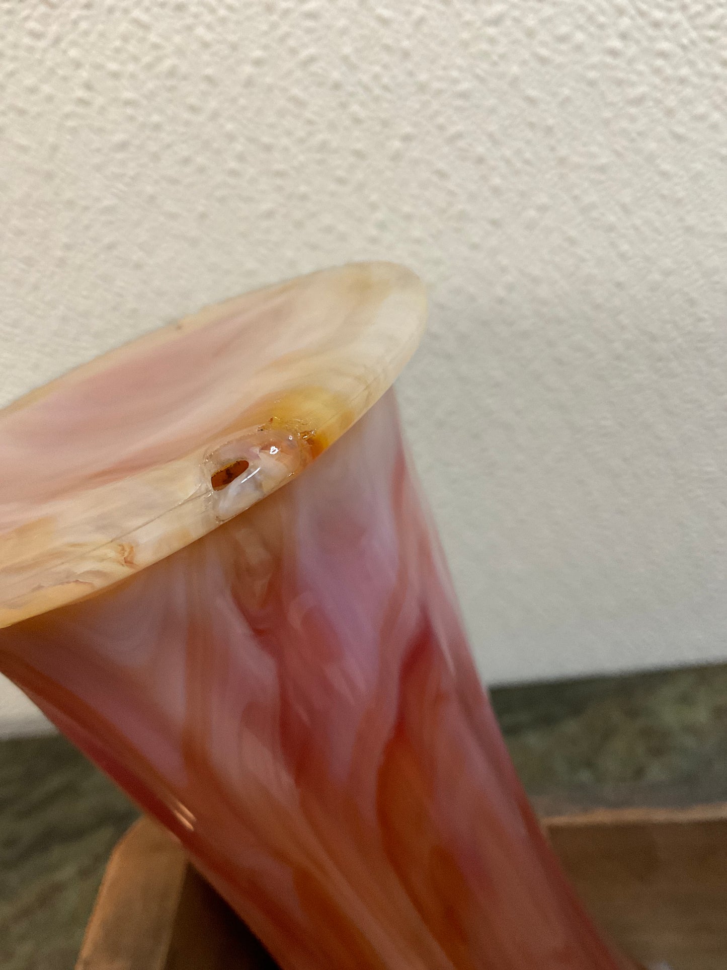Slag Glass Vase