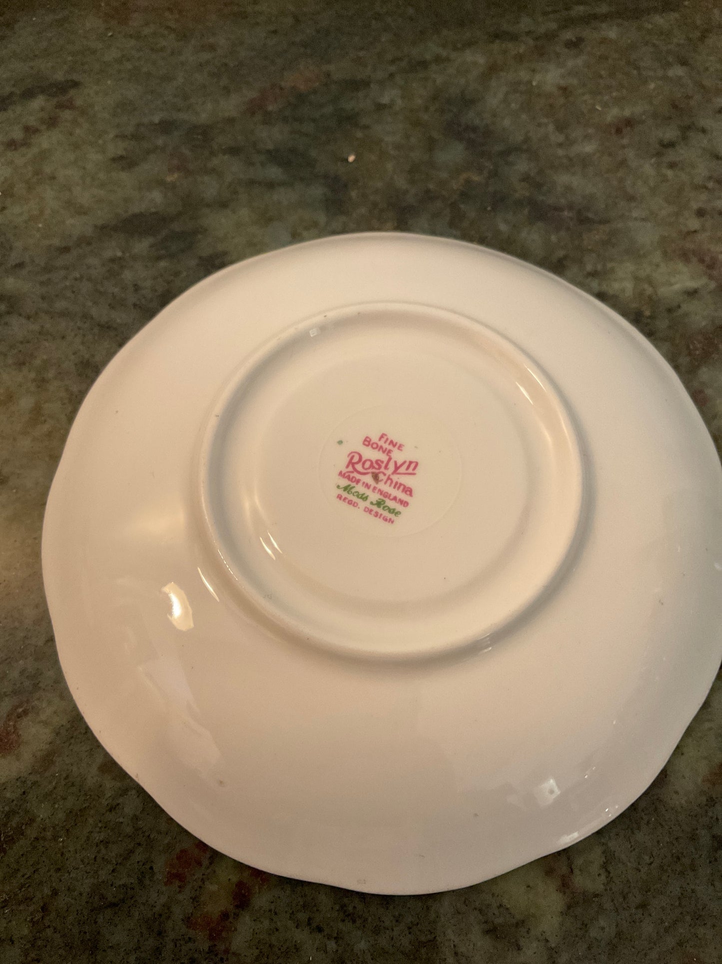 Fine Bone Roslyn China Made in England Saucer