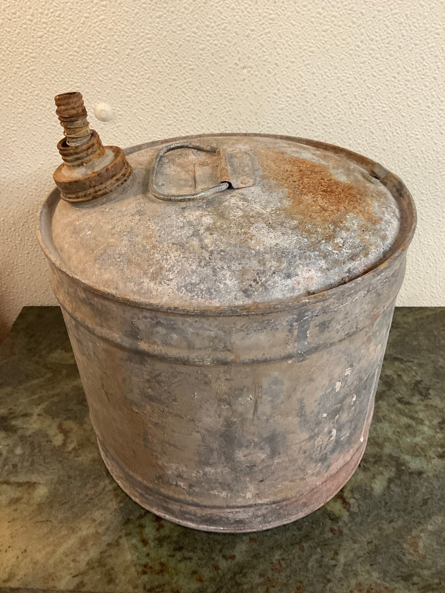 Vintage Galvanized Steel Fuel Can