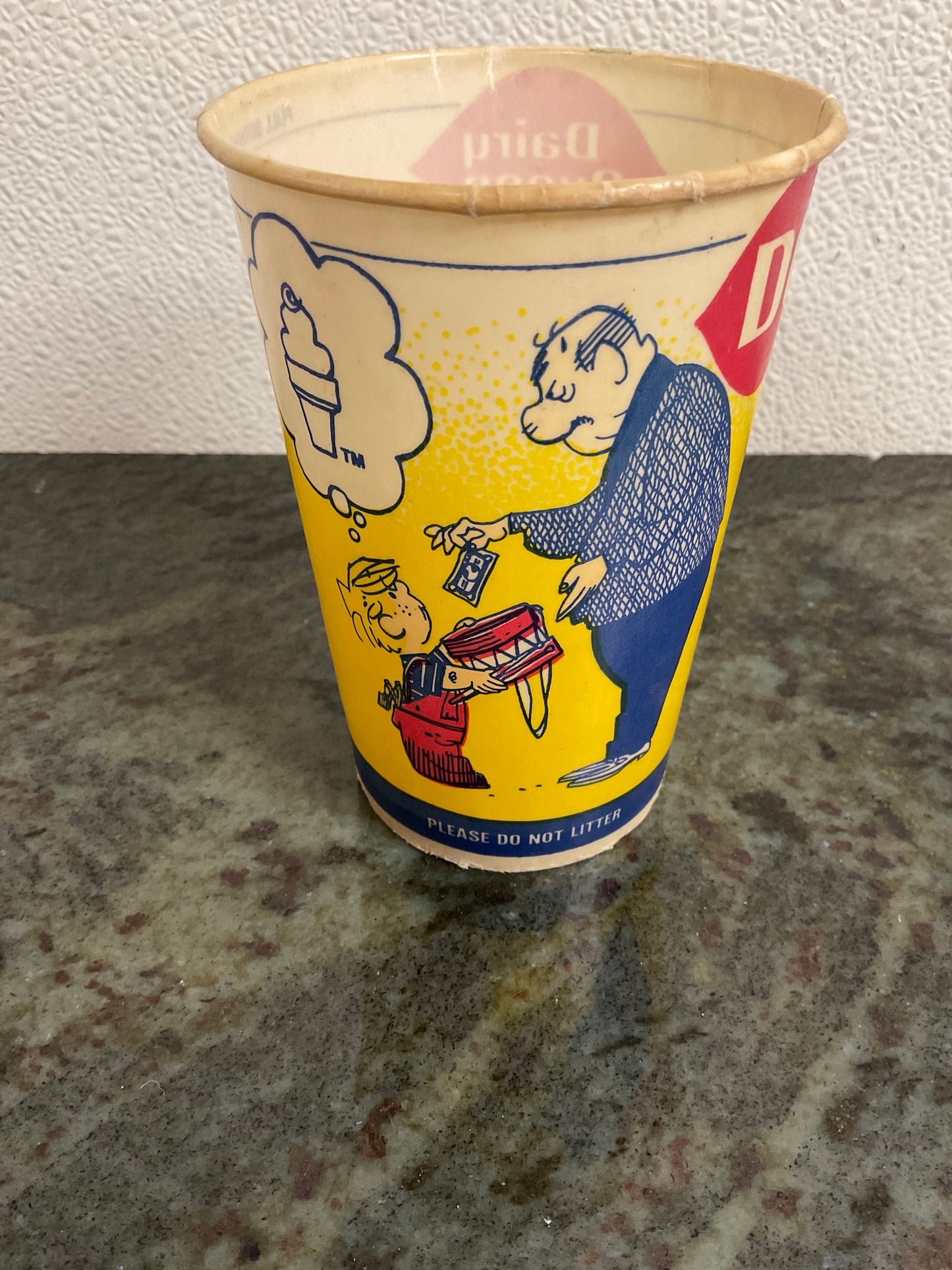 Dennis the Menace used Wax Paper Cup