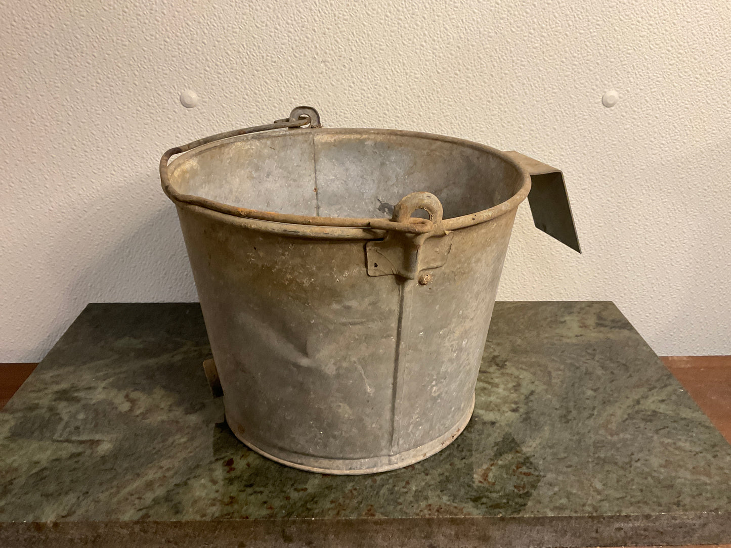 Vintage Galvanized Farm Bucket