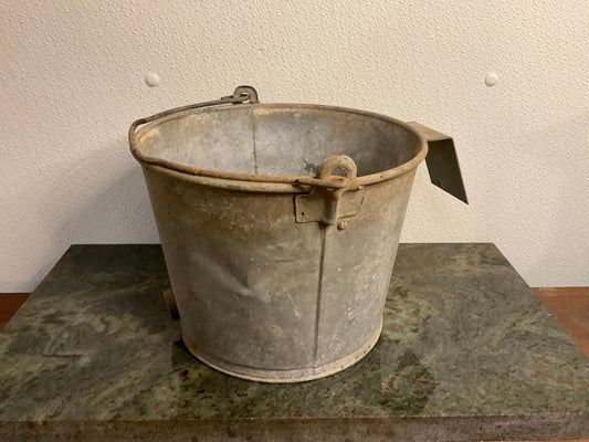 Vintage Galvanized Farm Bucket