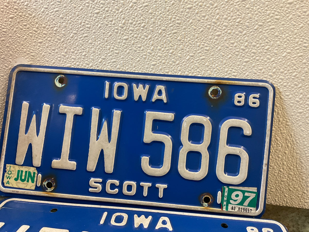 Vintage License Plates ( Set )
