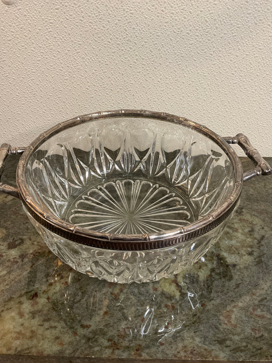 Vintage  Mid Century Cut Glass Crystal