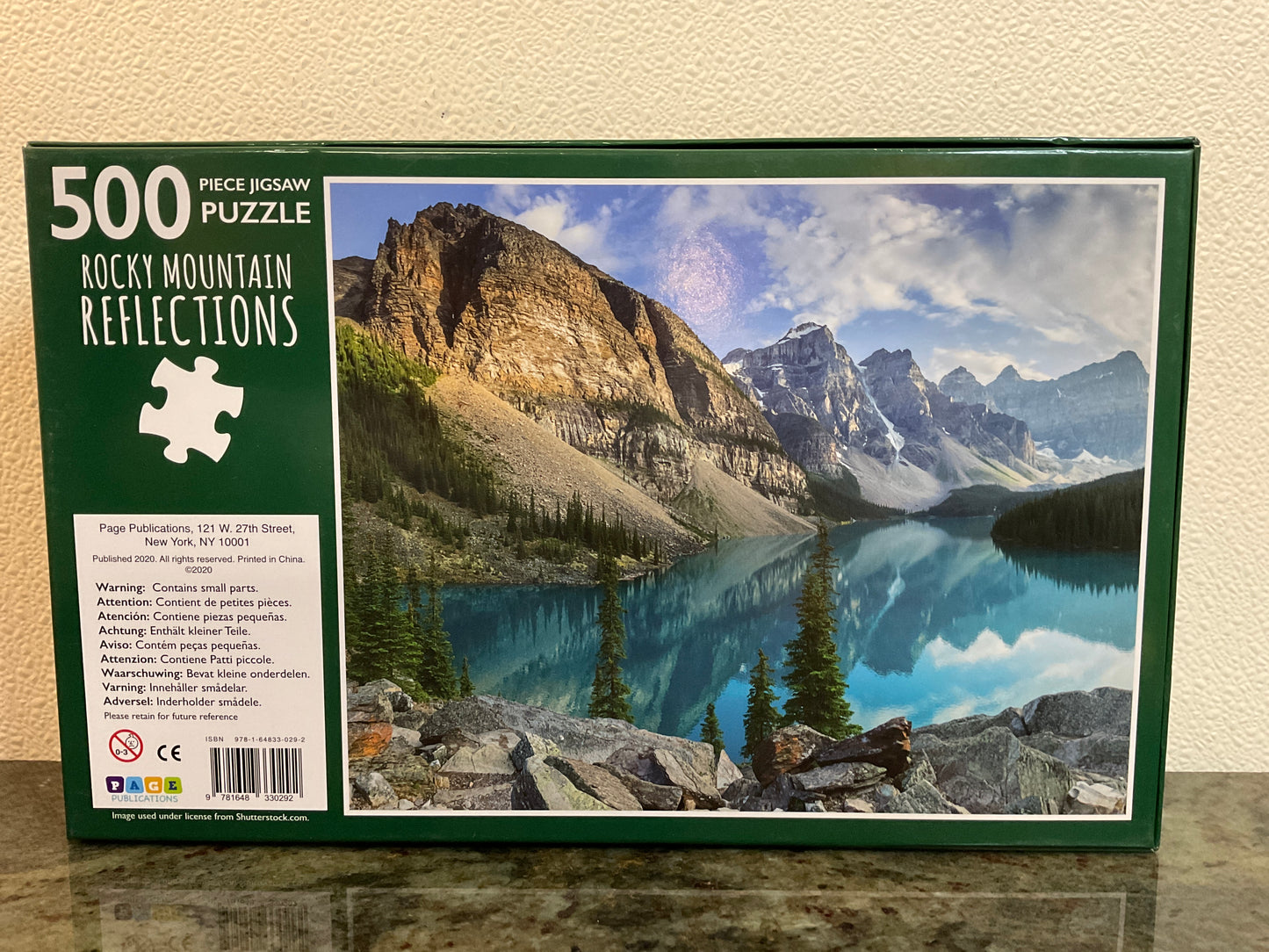 500 Piece Rocky Mountain Reflections Puzzle