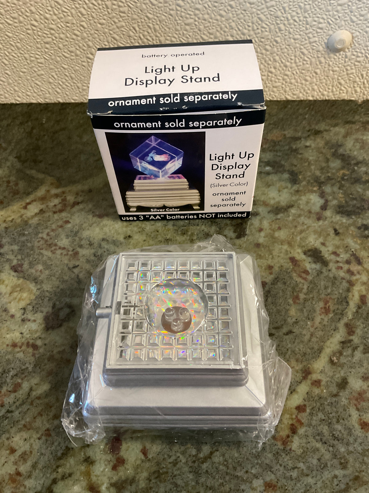 Light Up Display Stand (Silver Color)