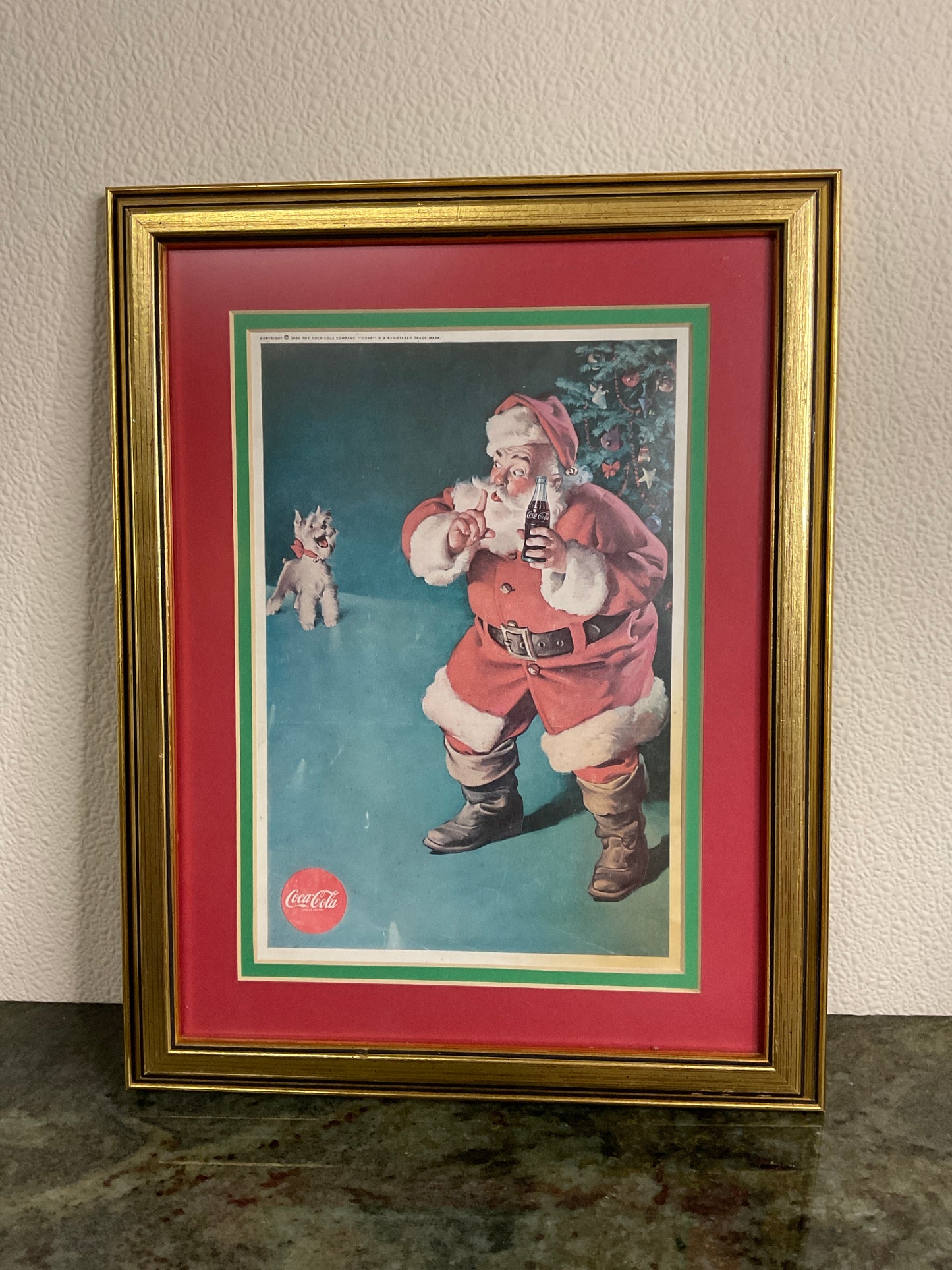 Coca-Cola Santa Advertisement Print