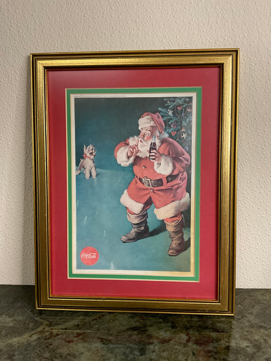 Coca-Cola Santa Advertisement Print