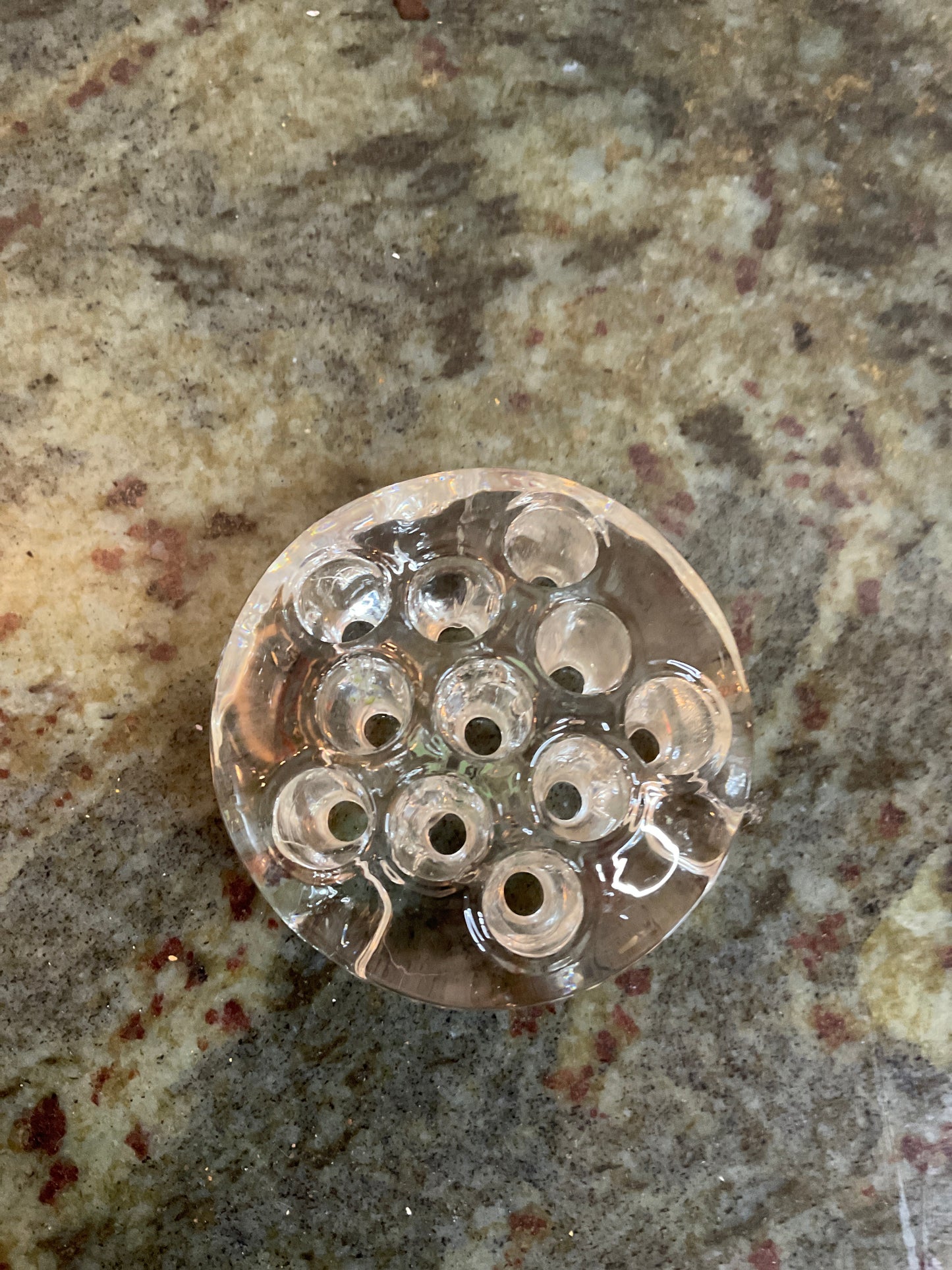Vintage Glass Flower Frog
