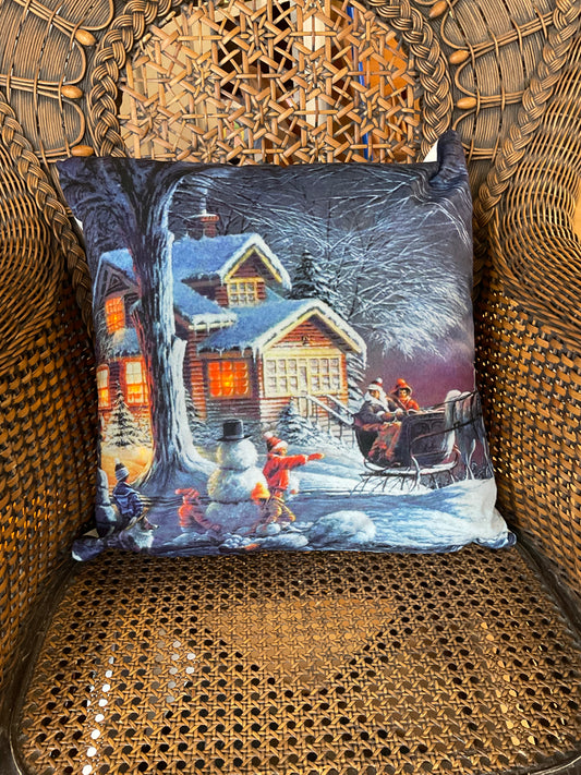 Snowman Light Up Pillow