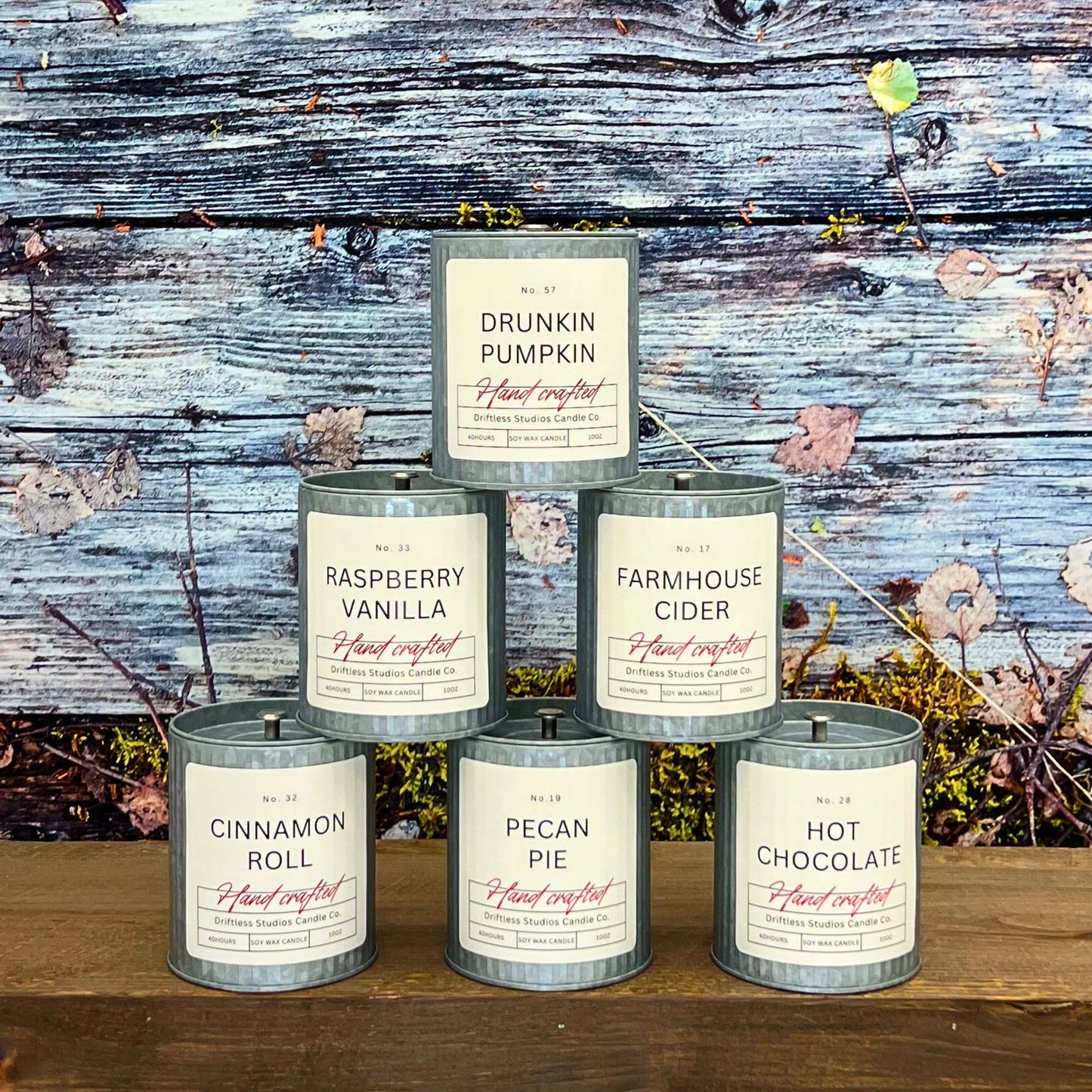 Raspberry Vanilla Fall Farmhouse Candle - Halloween Candles