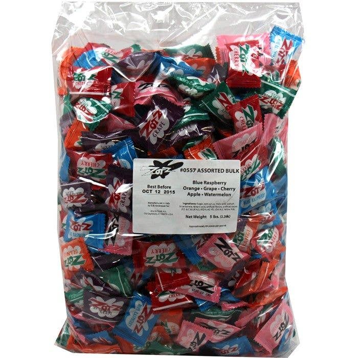 2 Pieces Of Zotz Fizzing Candy Assorted Flavors