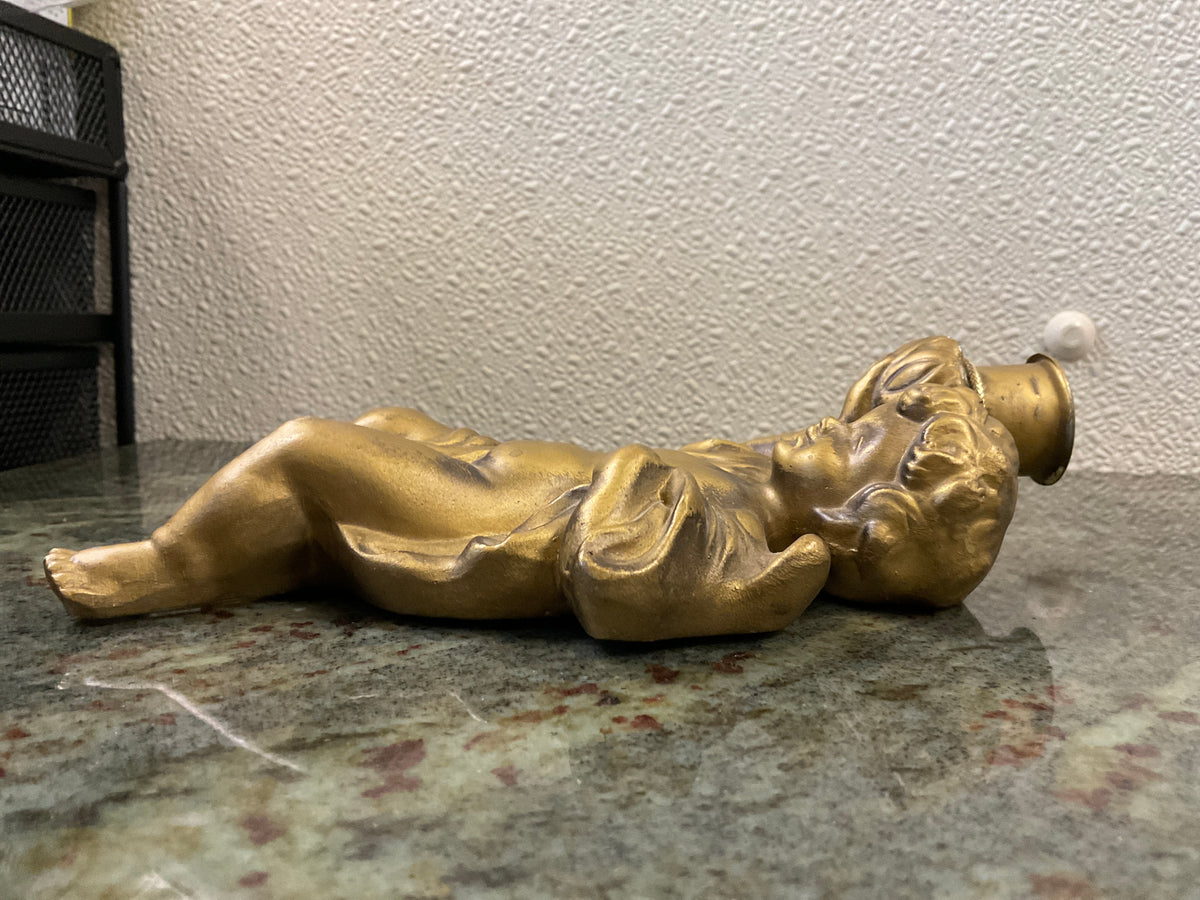 Cherub Wall Hanging Candle Holder