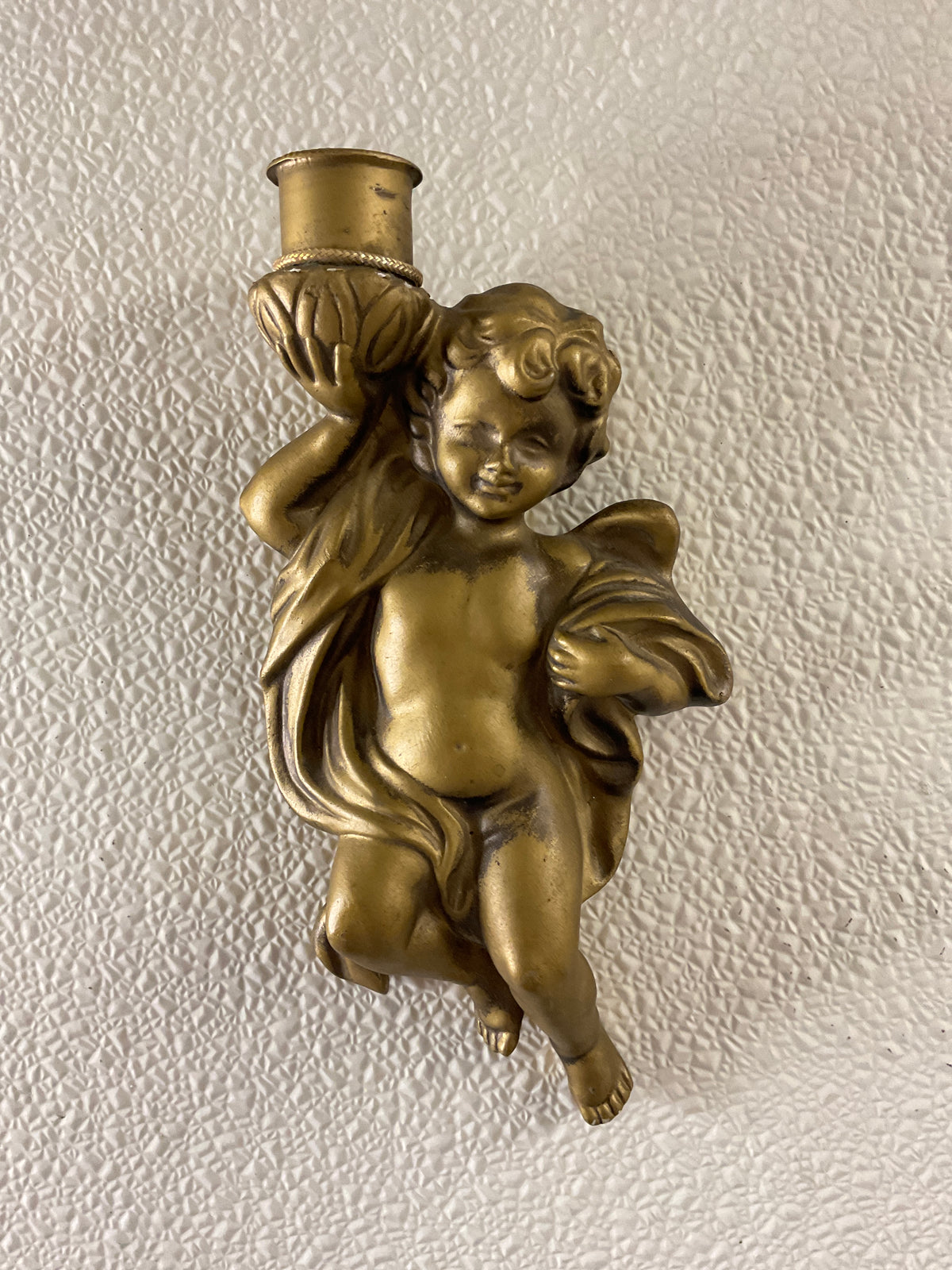 Cherub Wall Hanging Candle Holder