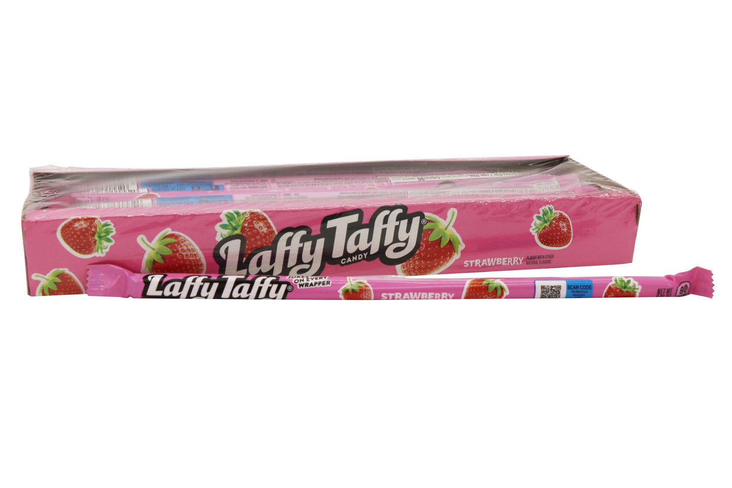 Laffy Taffy Candy Ropes, Strawberry, 24ct