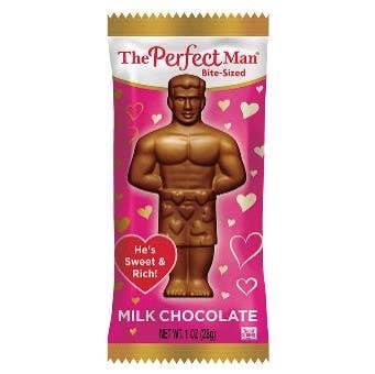 The Perfect Man Milk Chocolate Bite Sized 1oz, 12ct Box