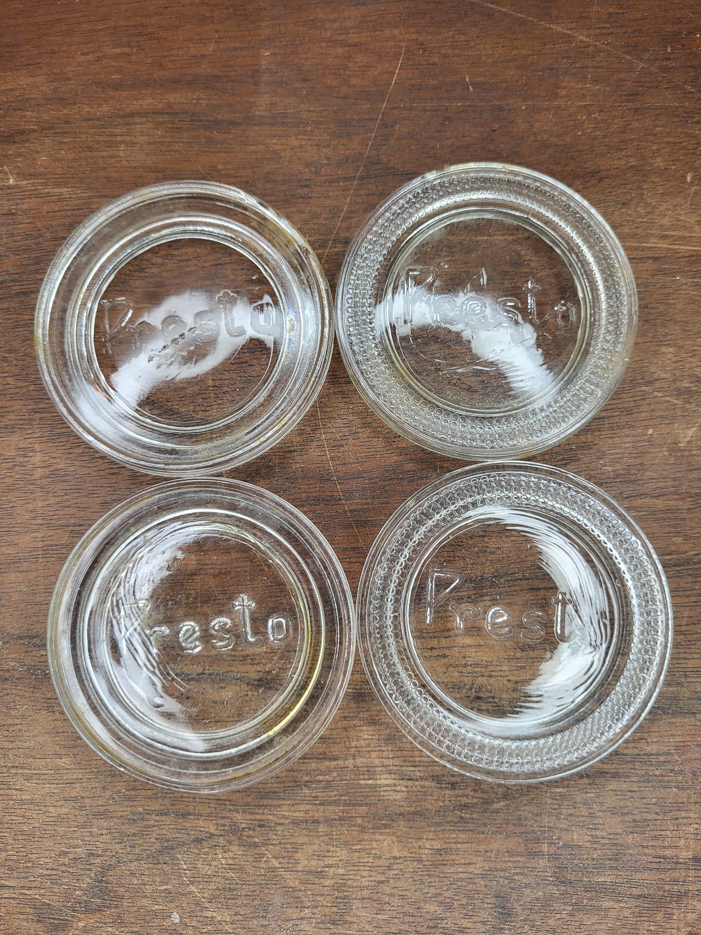 Vintage Presto Jar Lids Lot Of 4