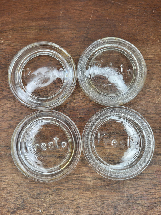 Vintage Presto Jar Lids Lot Of 4