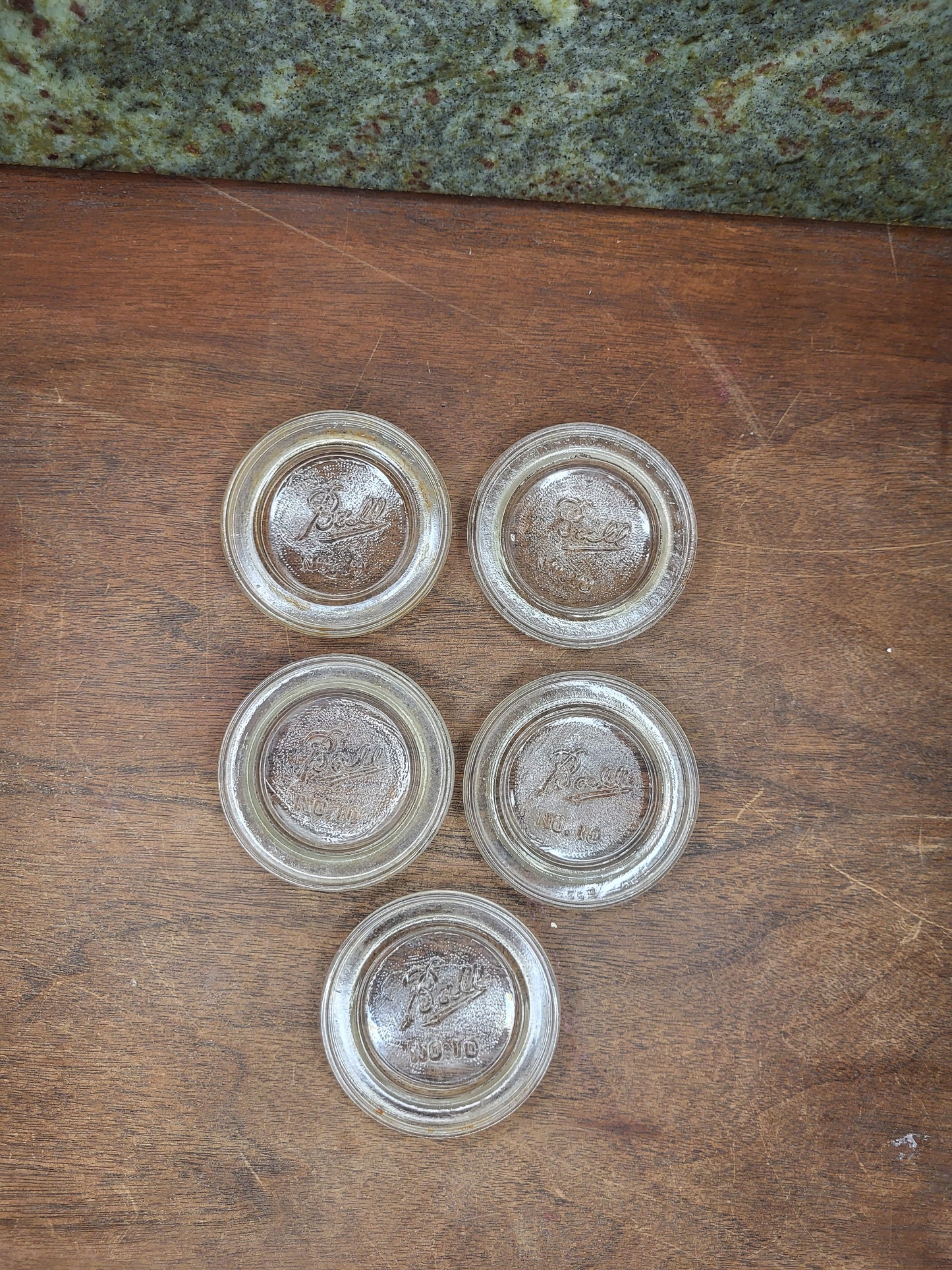 Ball Jar Lids NO. 10 Lot Of 5