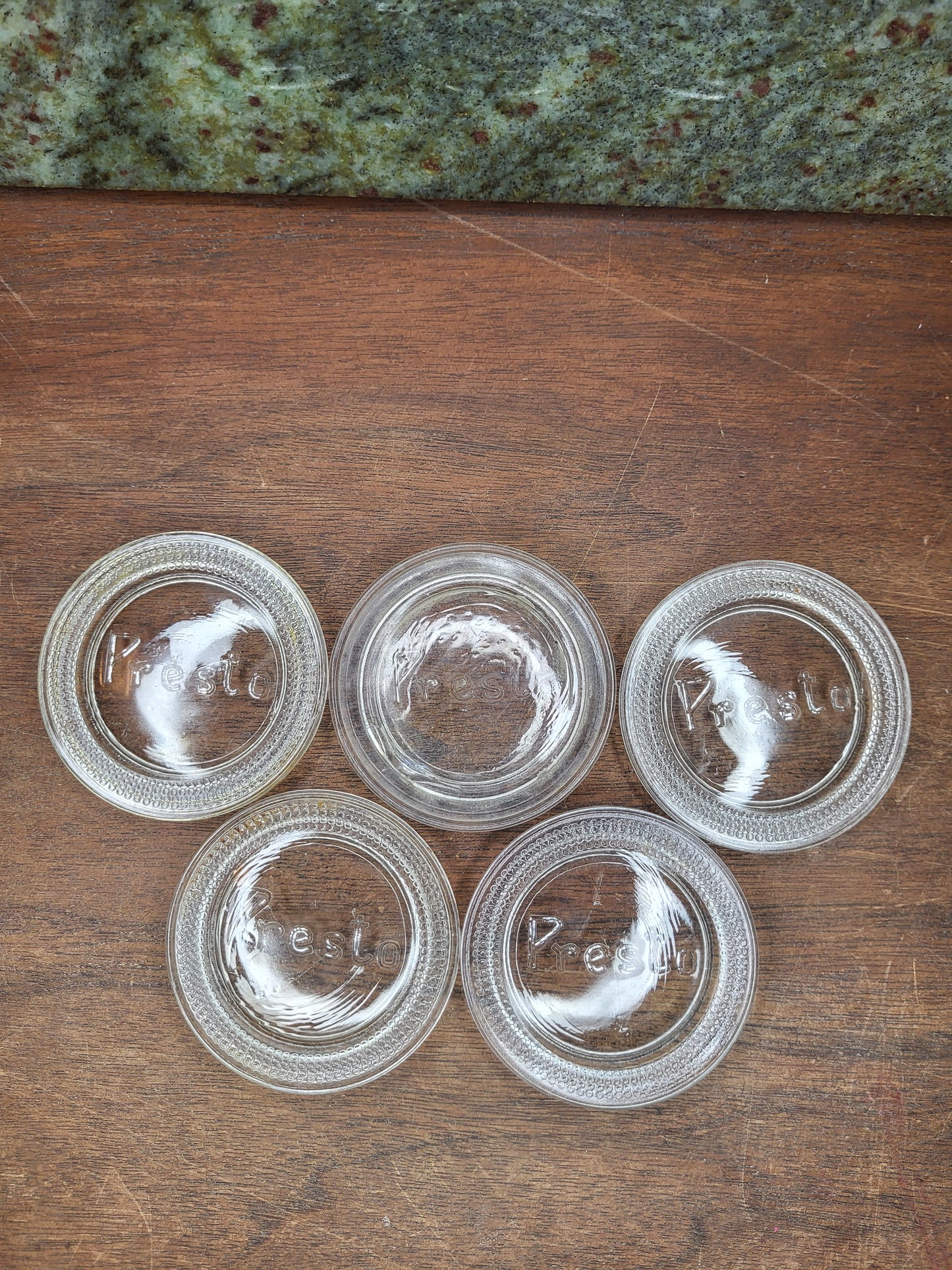 Vintage Presto Jar Lids Lot Of 5