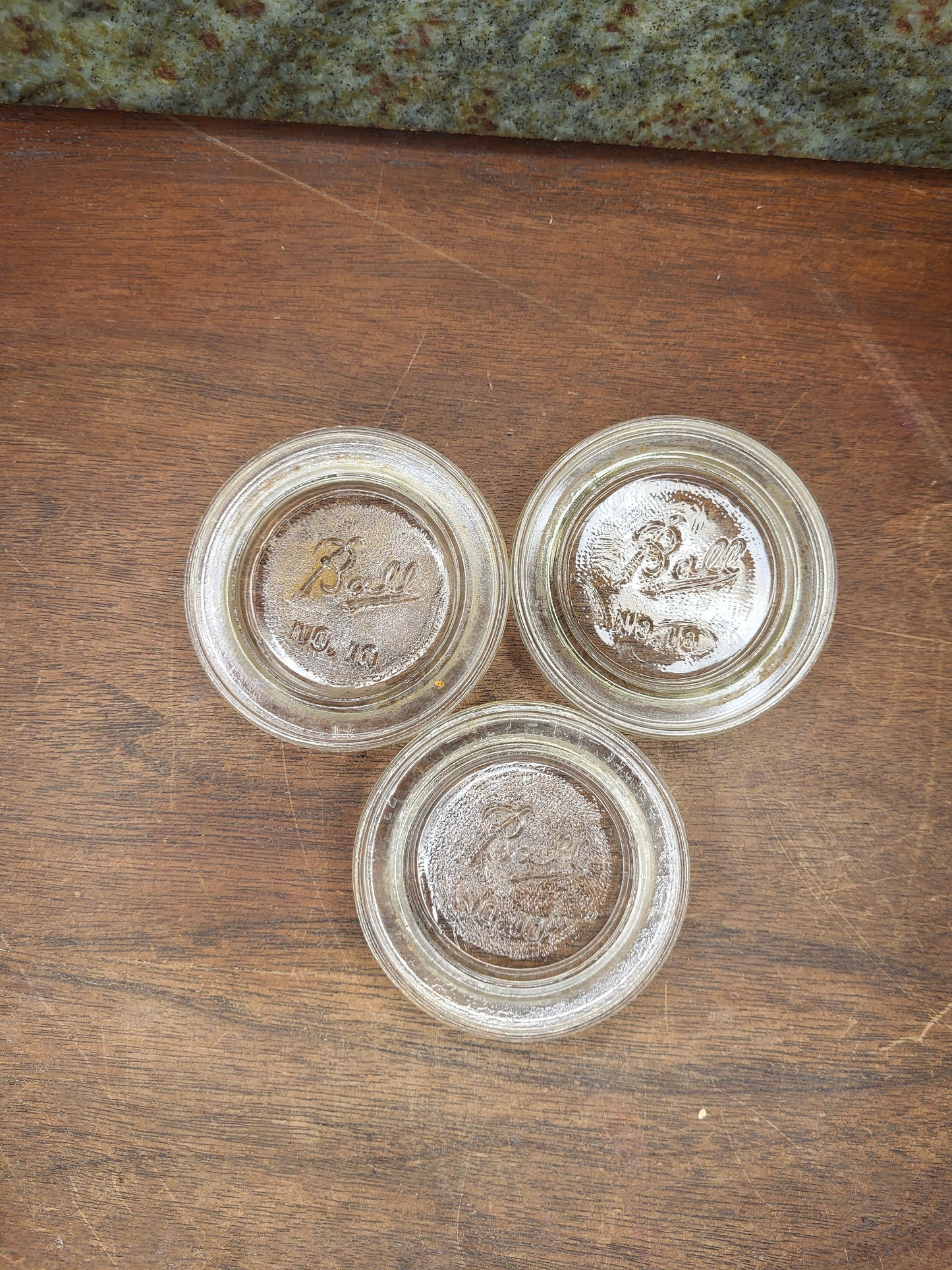 Vintage Ball Jar Lids NO. 10 Lot Of 3